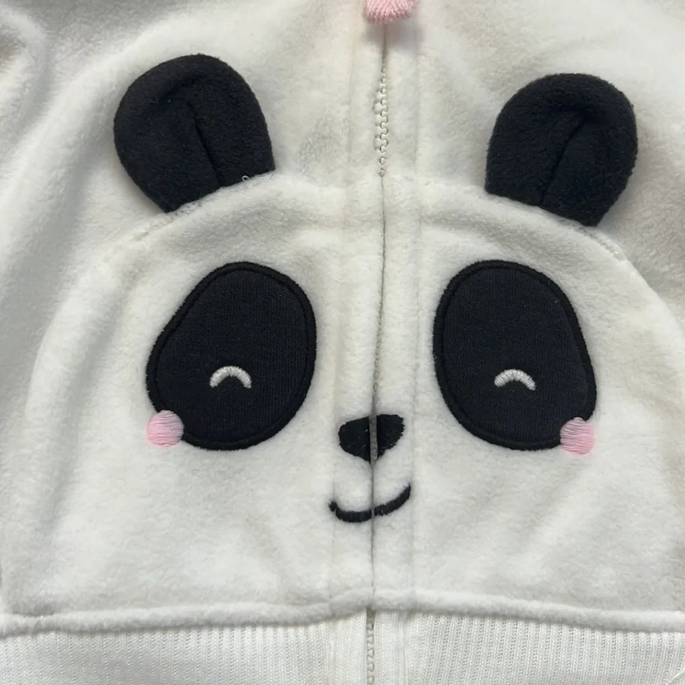 NWT 3 month carters 3 piece panda leggings, and hooded fleece sweater set